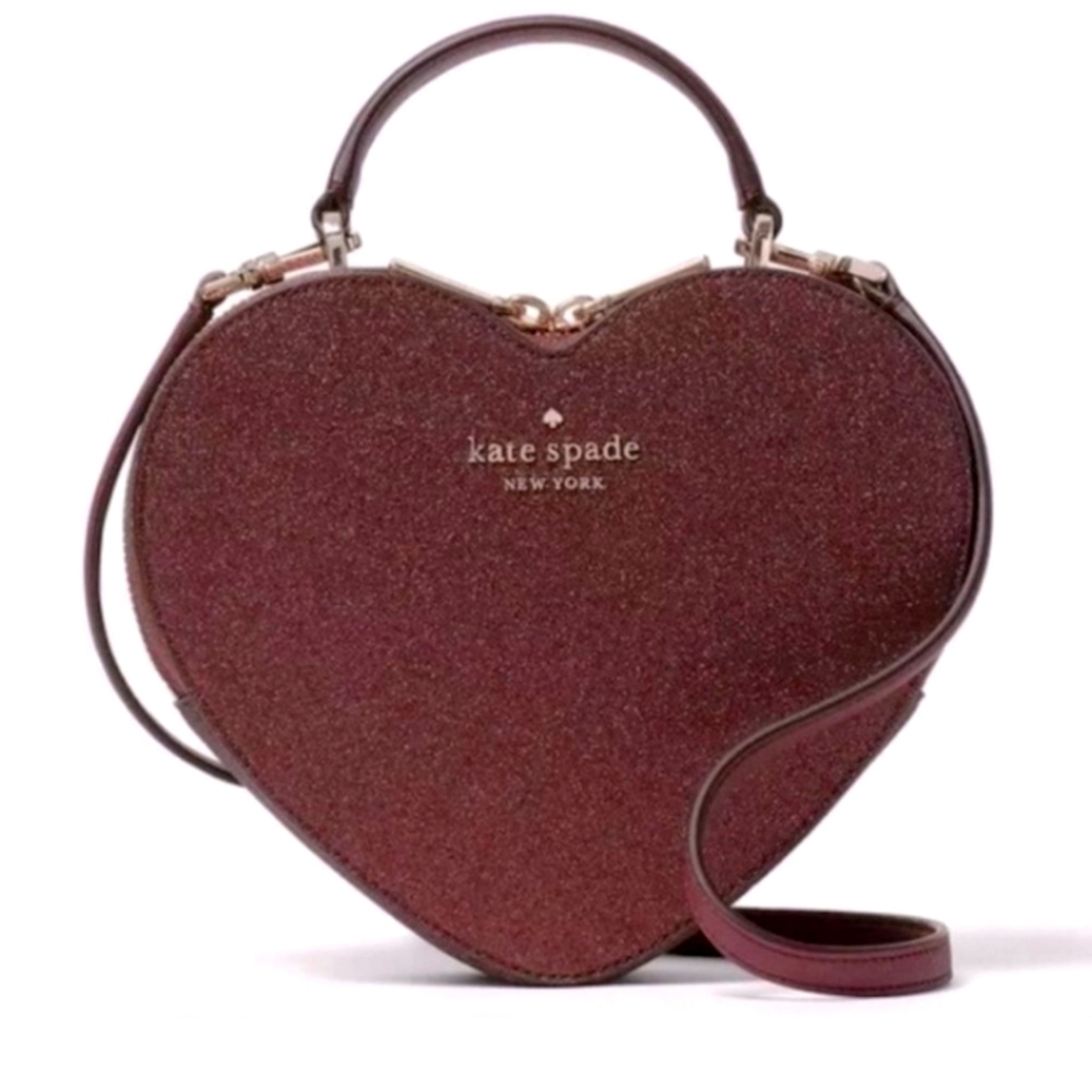 Kate Spade Sparkly Red Heart Crossbody